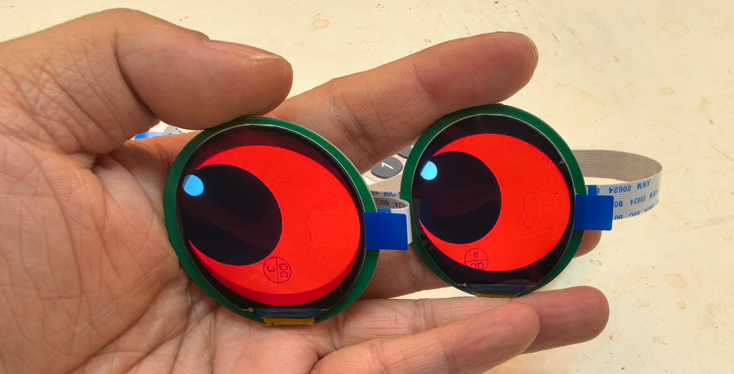 3th LCD Eyes Kit with Remote Control 