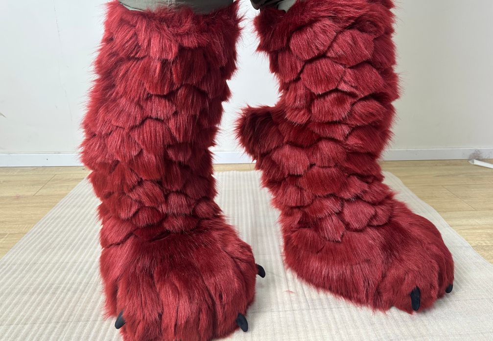 Over-knee dragon feet paws 